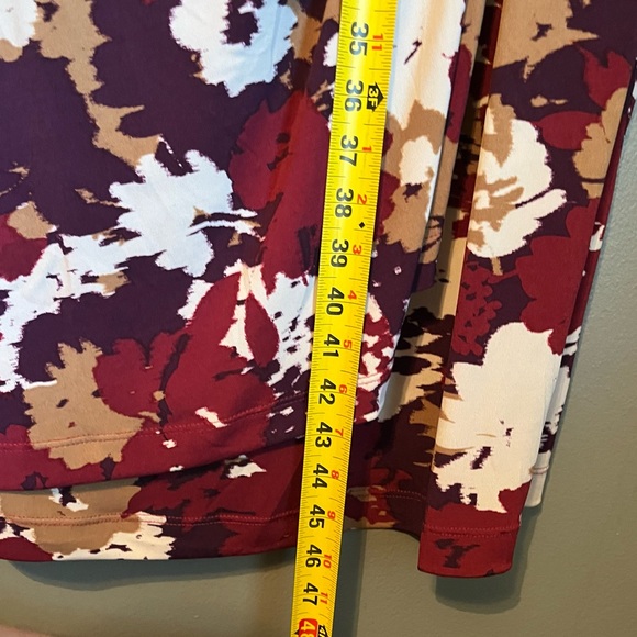 NWOT Calvin Kleins Sz 22 Women’s Floral Gold Stone Faux-Wrap Midi Dress Ret $139 - Picture 13 of 15